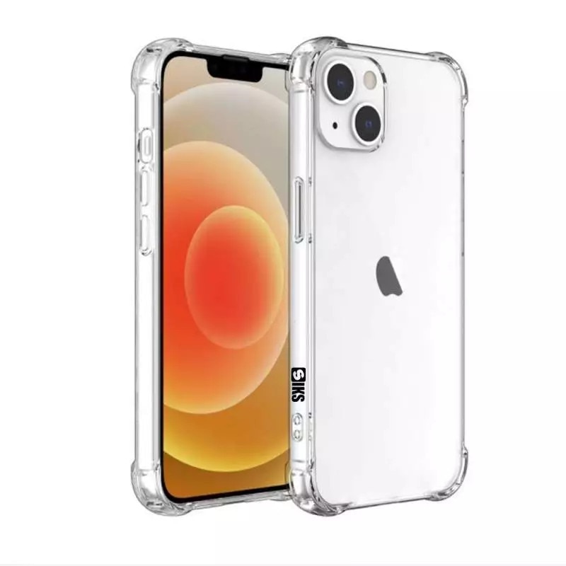 Husa pentru telefon iPhone 13 Mini SIKS®, silicon subtire, ultra slim, gel, transparenta
