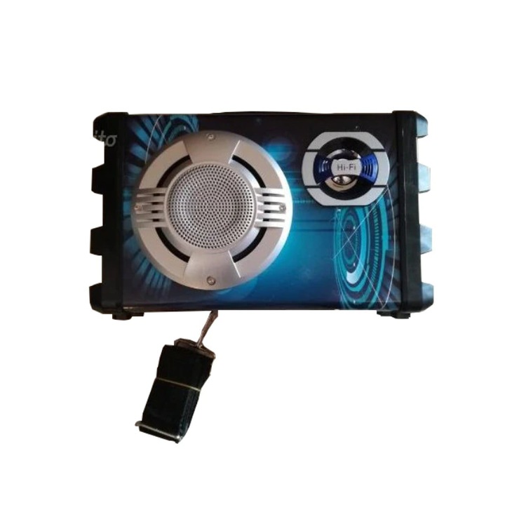 Boxa Audio Portabila 10 W, Bluetooth, Usb, Fm, Aux In, Curea Transport, Telecomanda, Negru