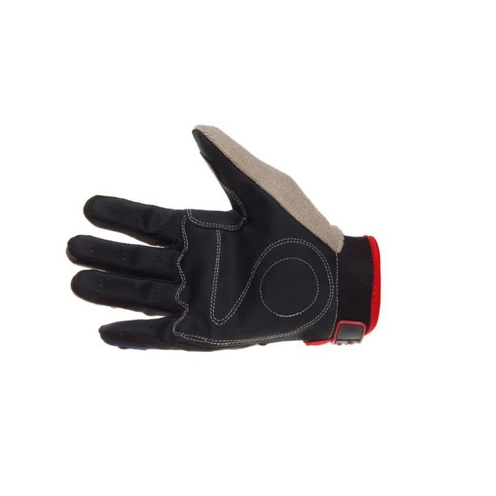 Manusi enduro textil cu protectii kewlar, culoare negru/gri, marime 2XL