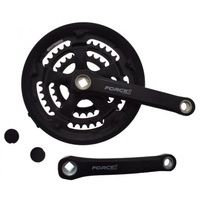 Angrenaj pedalier 3 foi MTB, otel, 48/38/28T, culoare negru