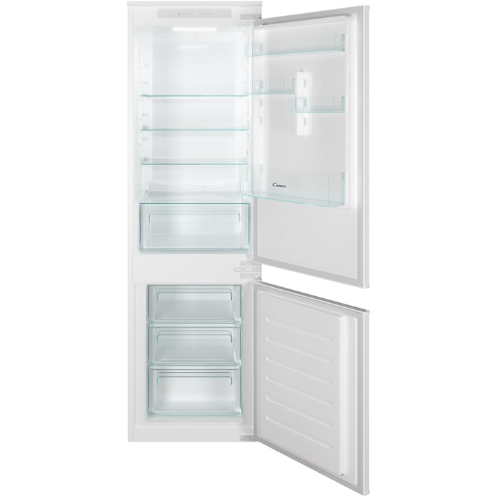 Хладилник с фризер за вграждане Candy CBL3518F, 264 л, Low Frost, Клас F, H 177 см