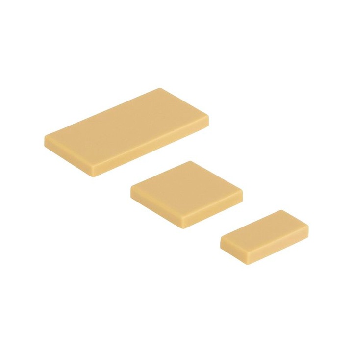 Set de constructie Q-Bricks, 3 dimensiuni, 1000 piese, Bej