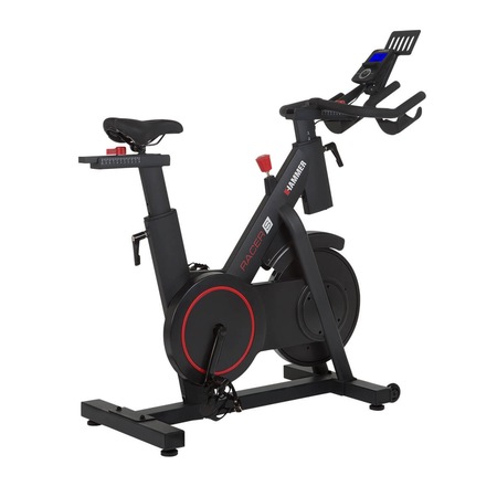 Bicicleta spinning HAMMER Racer S, volanta 20kg, Bluettoth+App, greutate maxima utilizator 150 kg