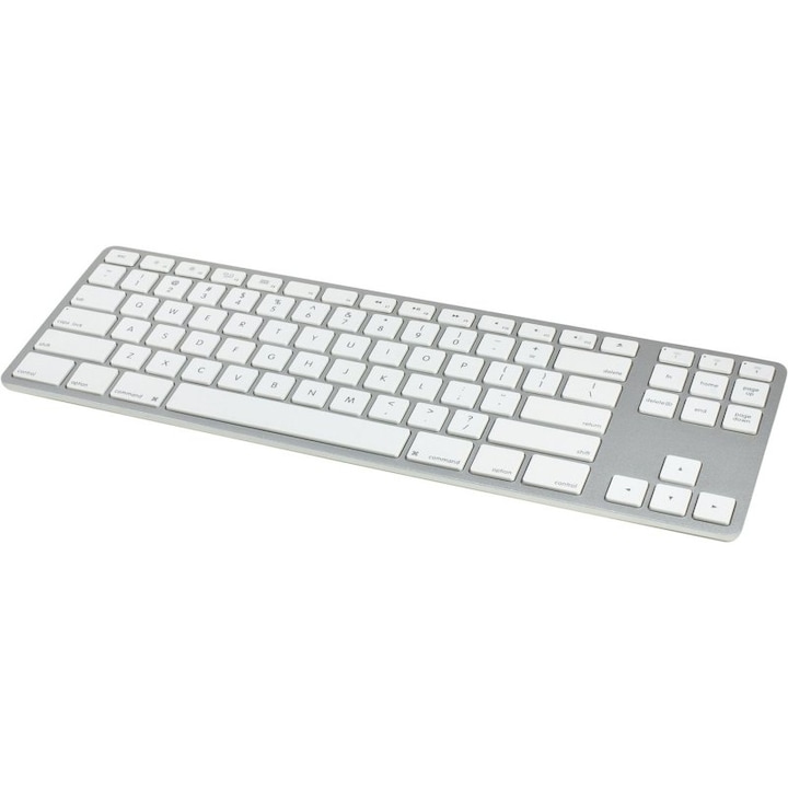 Tastatura wireless Matias FK408BTS-UK, alb-argintiu, EN