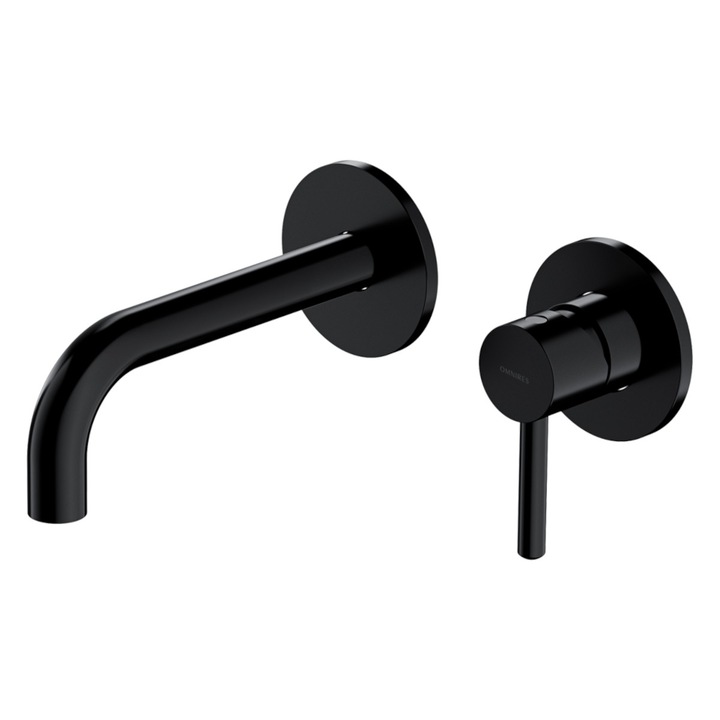 Baterie lavoar OMNIRES Y, finisaj Negru, montaj incastrat in perete