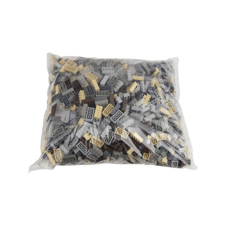 Set 1000 piese de constructie Q-Bricks, 2x4/2x2/1x4, Multicolor