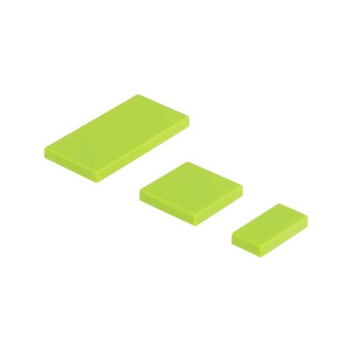 Set de constructie Q-Bricks, 3 dimensiuni, 1000 piese, Verde