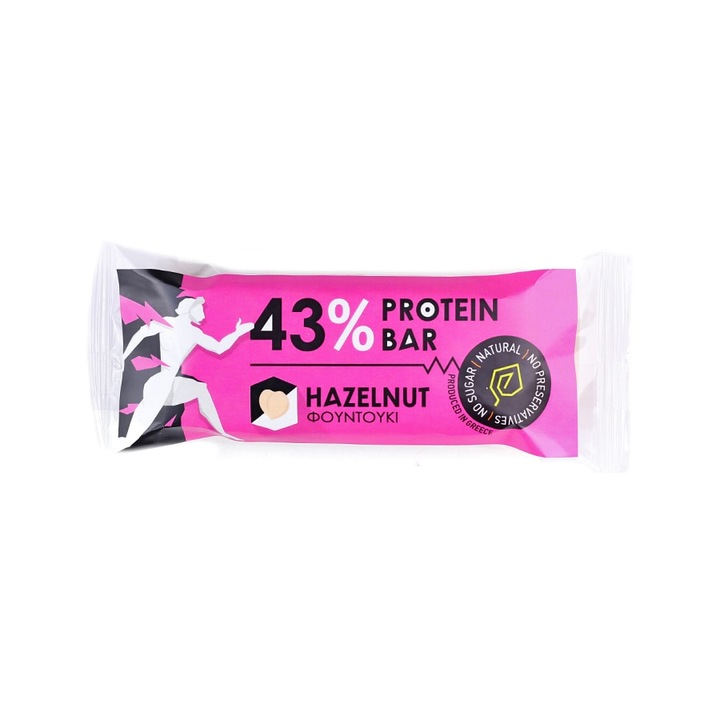 Baton proteic cu alune si miere 43% Apo Karydias, 60g