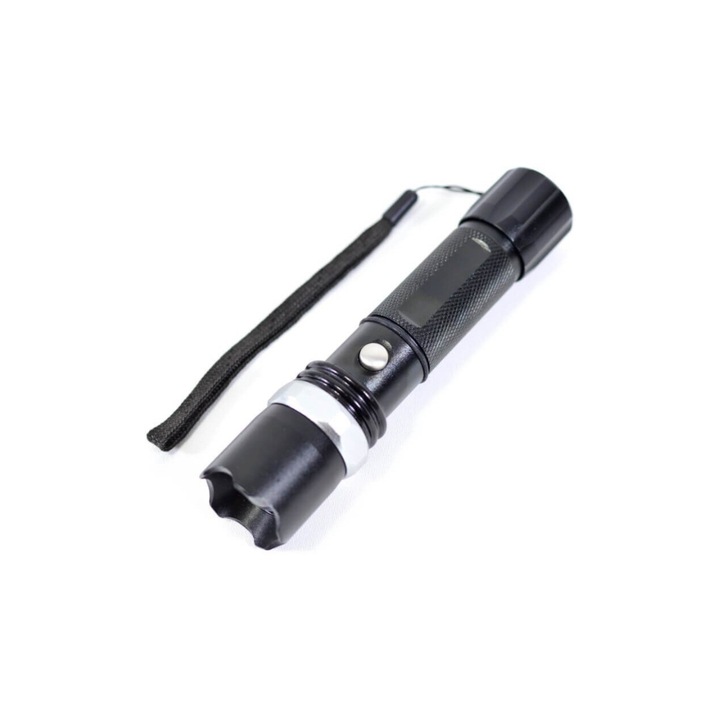 LED фенерче, 3 W, 3x AAA или 3,7 V батерия, черно