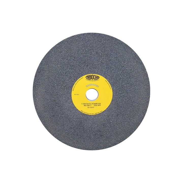 Piatra de polizor, corp abraziv cilindric plan, Carbochim, 300x32x32 21C46M5V1CE cu liant ceramic pentru rectificare, ascutire widia
