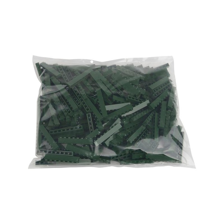 Set 250 piese de constructie, 3+ ani, 7.8x9.5x63.8 mm, Verde inchis