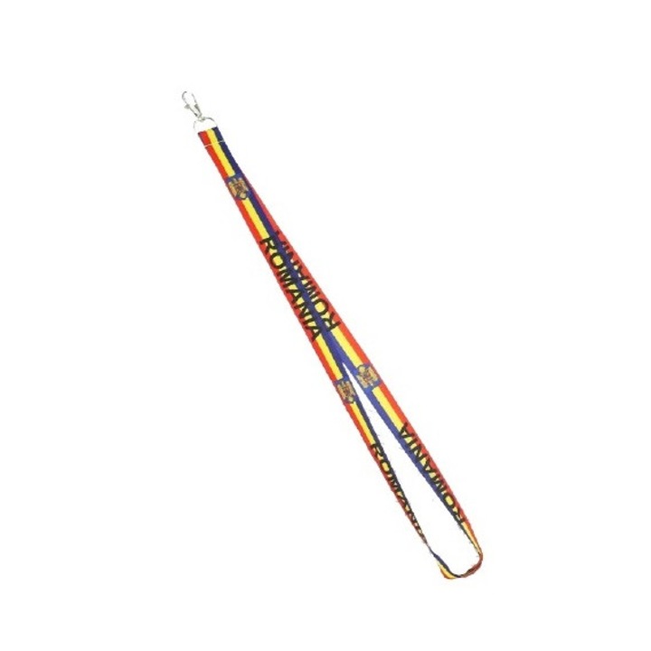 Комплект от 3 текстилни шнура с румънски трицветен карабинер