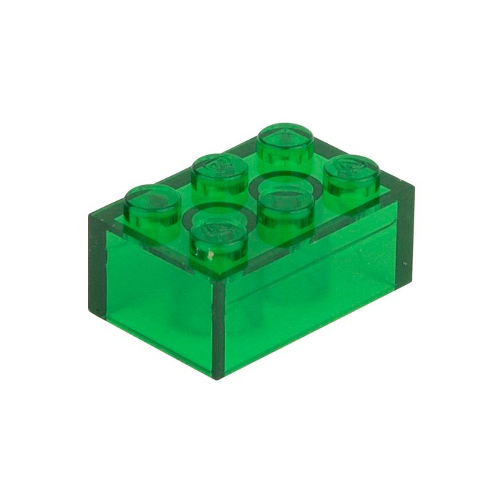 Set 250 piese de constructie, 3+ ani, 9.5x15.8x23.8 mm, Verde