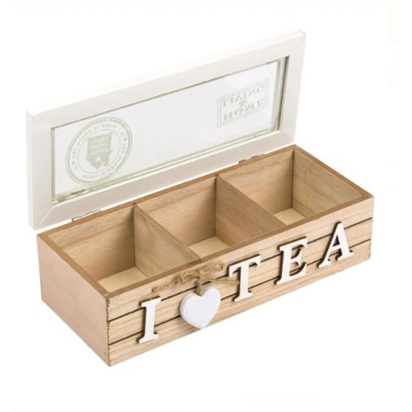 gambling sum Notebook Cutie pentru pliculete de ceai cu 3 compartimente, I Love tea - eMAG.ro