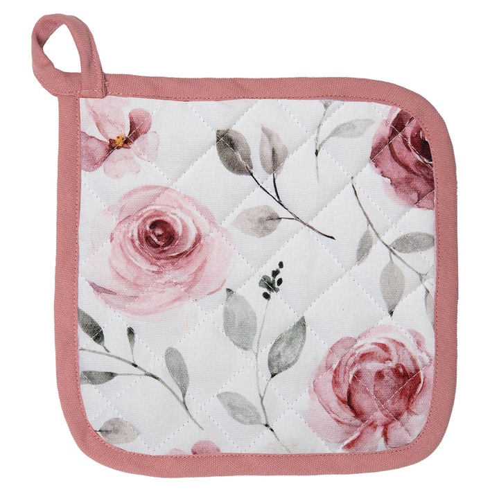 Servet termic bucatarie bumbac multicolor Rose 20x20 cm