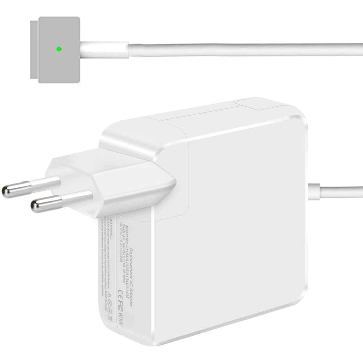 Incarcator pentru laptop Compatibil cu MacBook Pro 13/15/17 '', Enthalpy, 85W, 240V, Alb