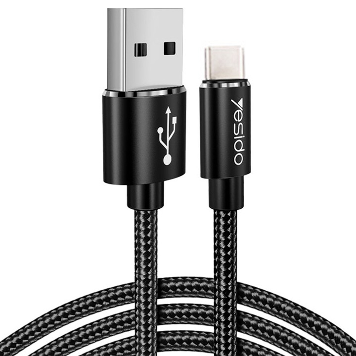 Cablu de Date USB Type-C, 2.4A, 1.2m, C963, Black
