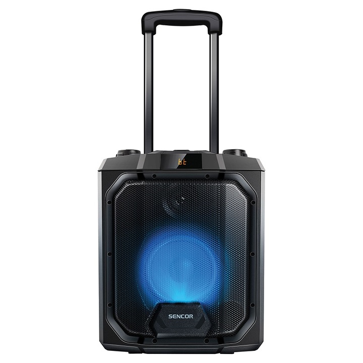 Boxa Portabila cu Bluetooth, Radio FM, AUX, USB, Putere 50W, cu Mufa pentru Microfon si Chitara