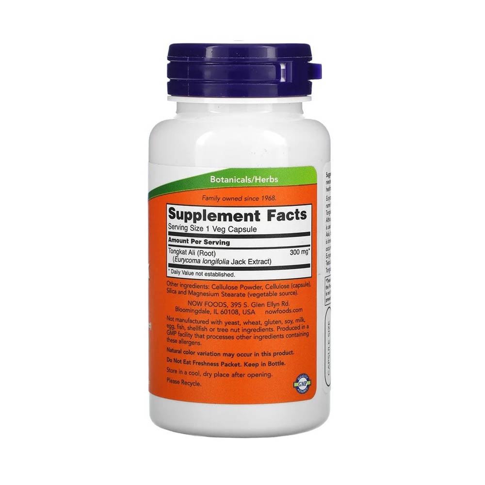 TestoJack 300 (Tongkat Ali), Now Foods, 60 capsule - eMAG.ro