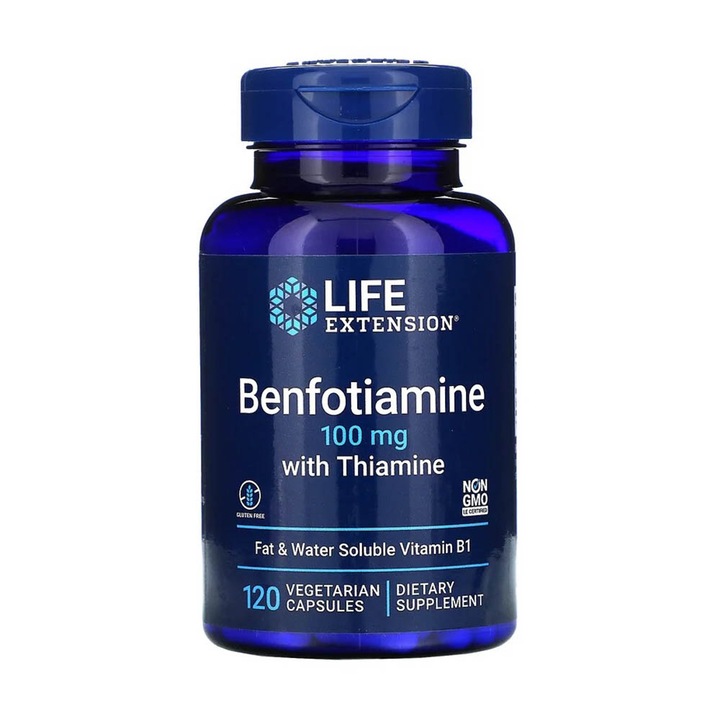 Benfotiamine with Thiamine, 100mg, Life Extension, 120 capsule