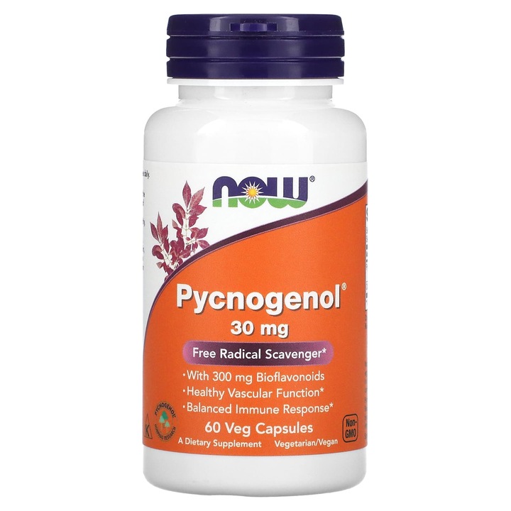Pycnogenol (Pinus Pinaster) 30mg, Now Foods, 60 capsule