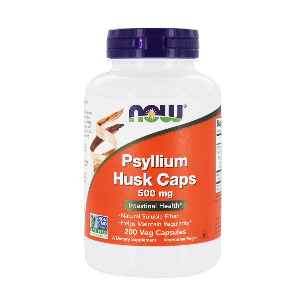 Husk Caps Psyllium Husk Caps, 500 mg, Now Foods, 200 capsule - eMAG.ro