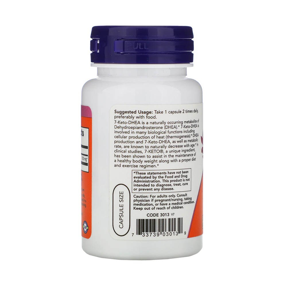 Хранителна добавка 7KETO (DHEA) Now Foods, 60 капсули eMAG.bg