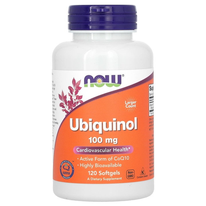 Ubiquinol (Active CoQ10), 100mg, Now Foods, 120 softgels