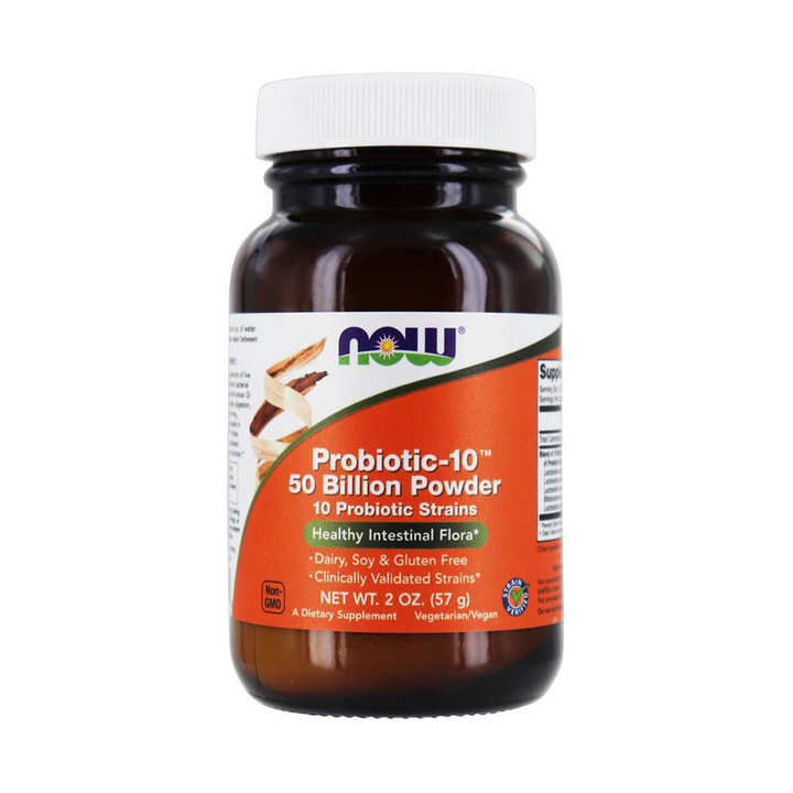 Пробиотик-10, 50 милиарда прах, Now Foods, 57g