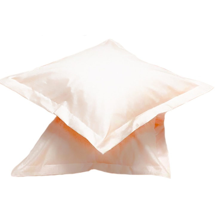 Set doua huse de perna, 70X70cm, roz pudra, din colectia "Monocrom" din bumbac ranforce, by Liz Line - SPR70/7011