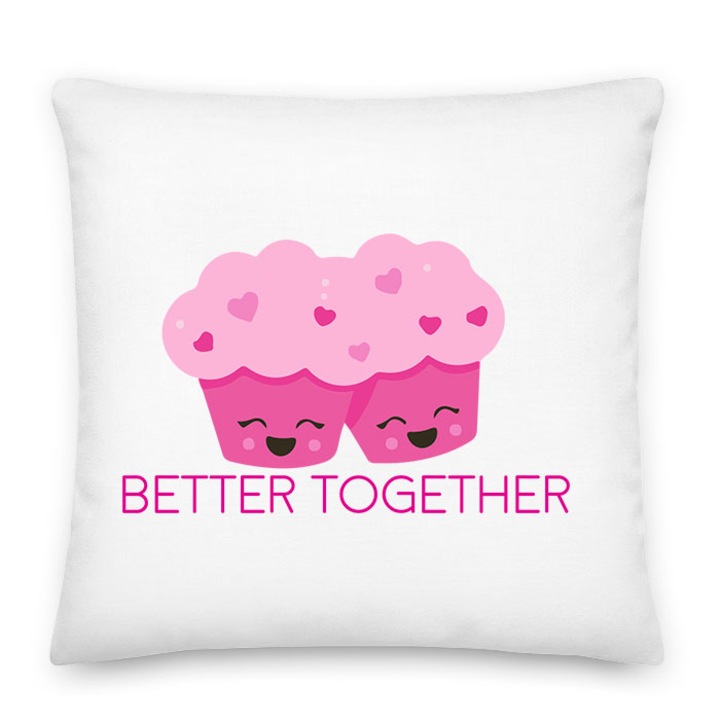 Mintás Párnahuzat - bff best friends together barátság