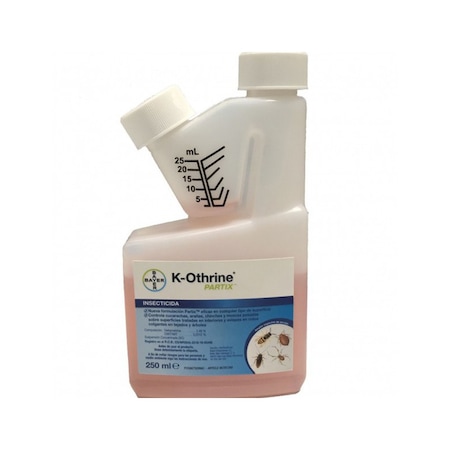 Insecticid concentrat, BAYER, suspensie polimerizata, de contact, impotriva muste, tantari, purici, gandaci, viespi, plosnite, K-Othrine Partix, 250 mL