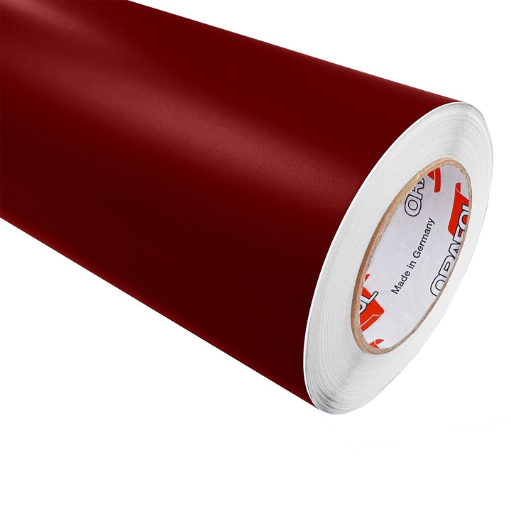 Autocolant pentru dulap de haine sub forma de sticker, 100 x 50 cm, DecoMeister®, Model Rosu Inchis Mat, VM312-100-0050