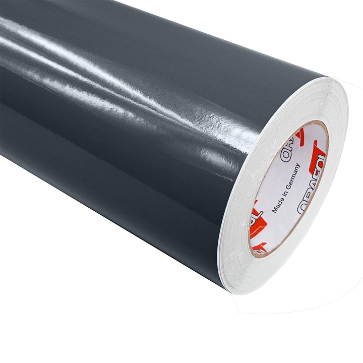 Autocolant pentru mobila, 100 x 50 cm, DecoMeister®, Model Gri Lucios, VG073-100-0050