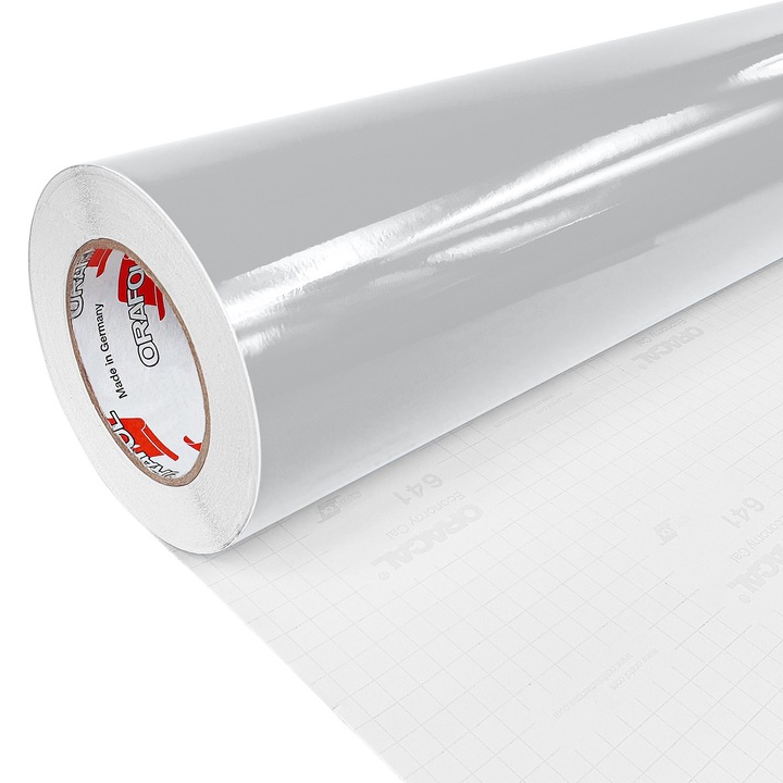 Sticker autocolant pentru mobila, 100 x 5000 cm, DecoMeister®, Model Gri Deschis Lucios, VG072-100R5000