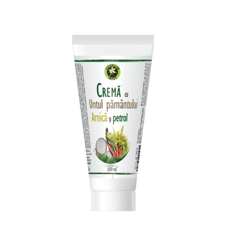 Crema cu untul pamantului, arnica si petrol, 100 ml, Hypericum Impex