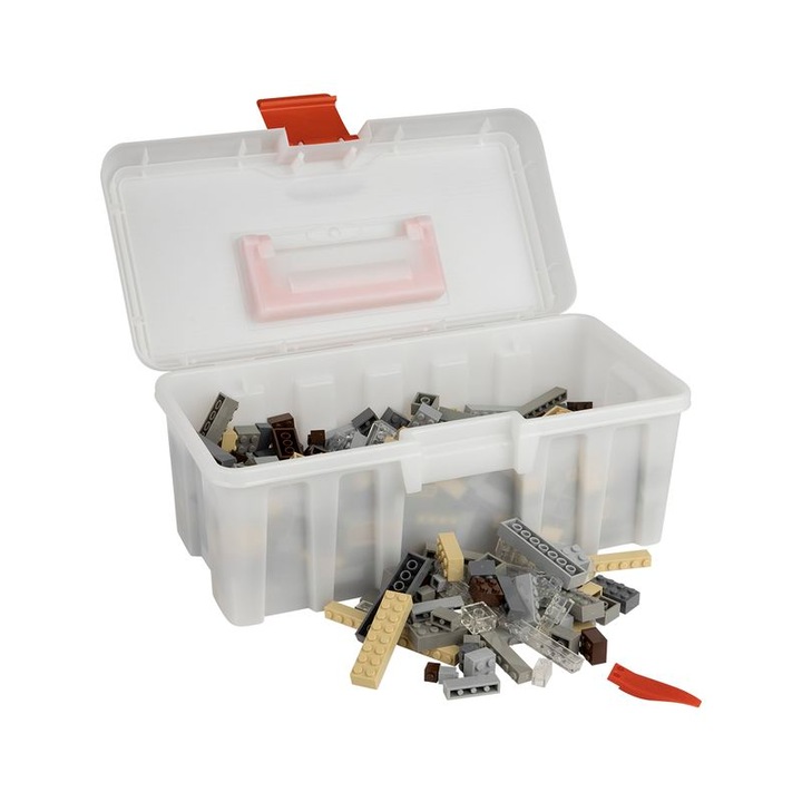 Set de constructie, Q-Bricks, Model Building Mix, 500 de piese, Diferite dimensiuni, 3 ani +, Multicolor