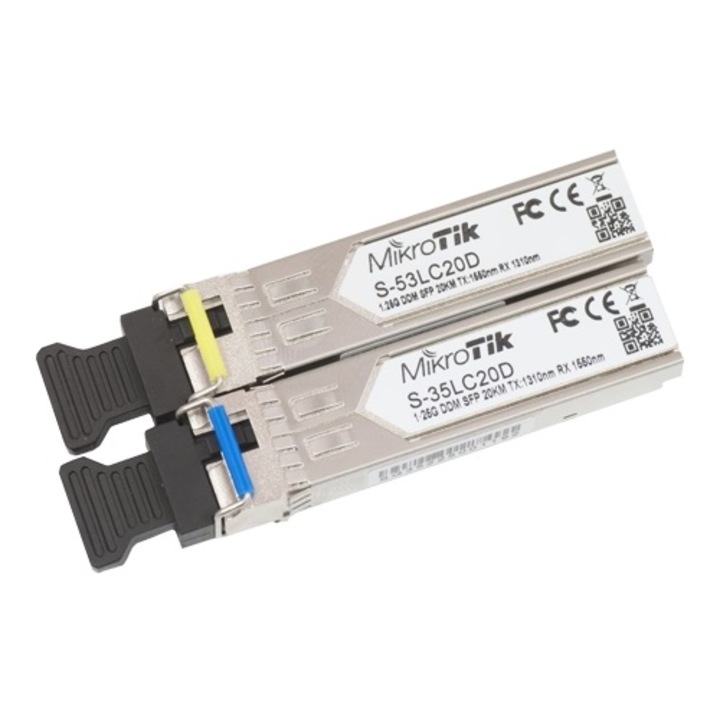 SFP modulkészlet, S-35LC20D, S-53LC20D, Mikrotik S-3553LC20D