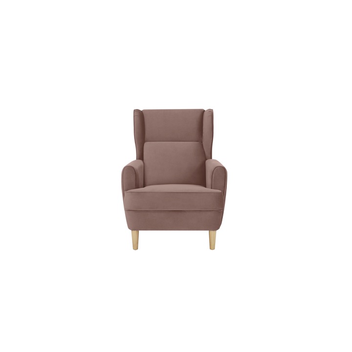 Fotoliu Dream, catifea roz, 80 x 95 x 101 cm