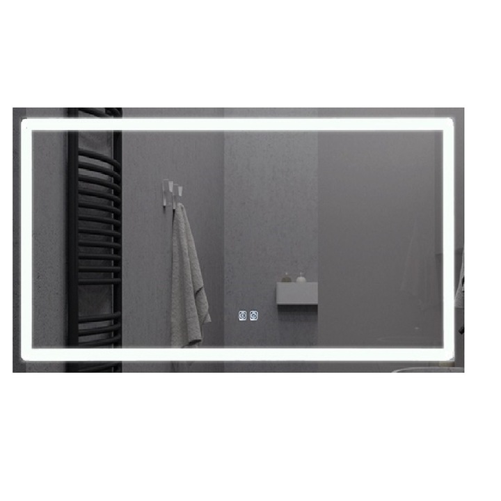 Oglinda Led Si Touch Cu Functie Dezaburire, Smk J23,120x70 cm