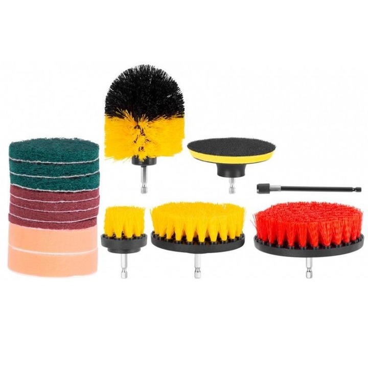 Set 14 perii pentru slefuit Strend Pro Kada, cu 2 adaptoare