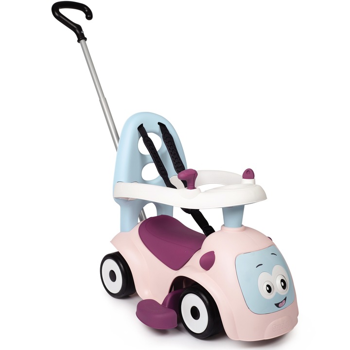 Smoby - Maestro Ride-on autó, 3 az 1-ben, rózsaszín
