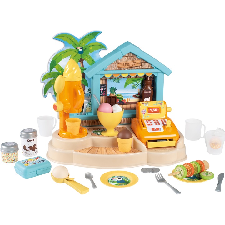 Set de joaca Smoby - Beach bar, 38 accesorii