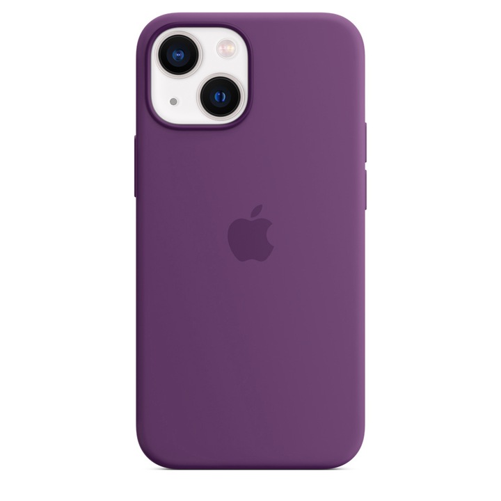 Szilikon tok Apple iPhone 13-hoz, kiváló minőségű, lila