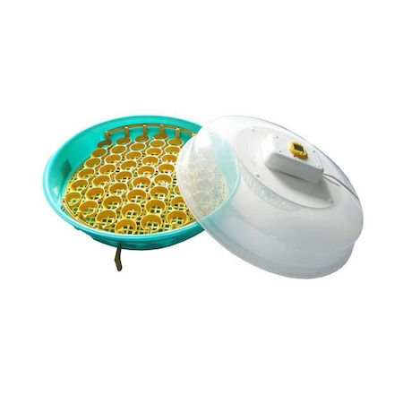 Incubator pentru oua Puisor, cu intoarcere simultana, afisarea temperaturii si umiditatii, putere 100 W, pentru 51 oua gaina