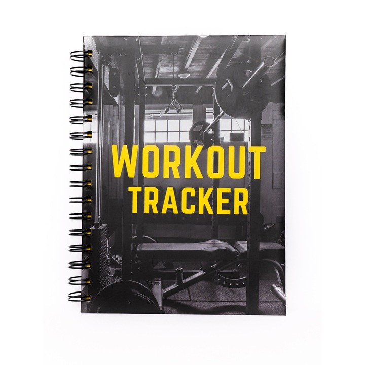 Jurnal de antrenament in Limba engleza Workout Tracker, nedatata, legatura spirala, 148 x 210 mm
