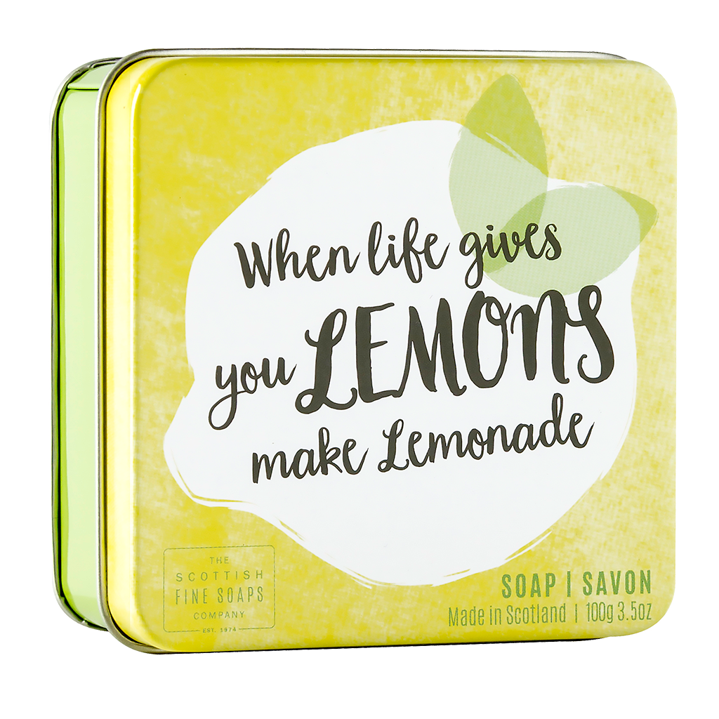 Лимонов сапун Сапун в тенекия, Когато животът ти поднесе лимони 100гр ...