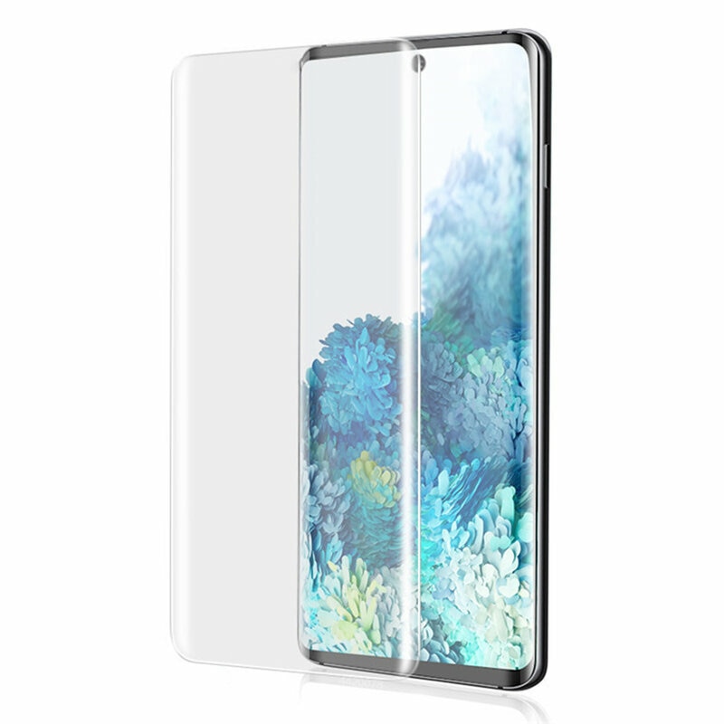 Folie sticla curbata pentru Samsung Galaxy S22 Ultra, Lito UV Glue, Transparenta