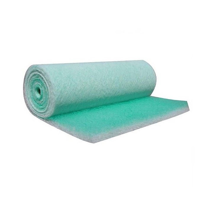 Filtru vopsea paint stop G2 0.75m x 20m, 15m2 material din fibra de sticla alb verde 250gr/m2