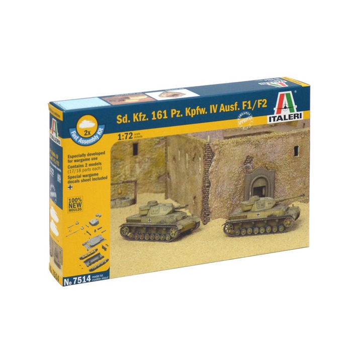 Italeri: Sd.Kfz.161 Pz.Kpfw.IV tank makett, 1:72